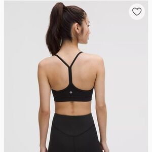 Lululemon Flow Y Nulu Black Sports Bra